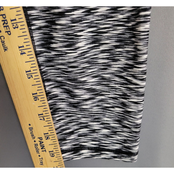 Calvin Klein Performance Pants Womens M Yoga Activewear Black White Sporty Retro - Picture 9 of 12